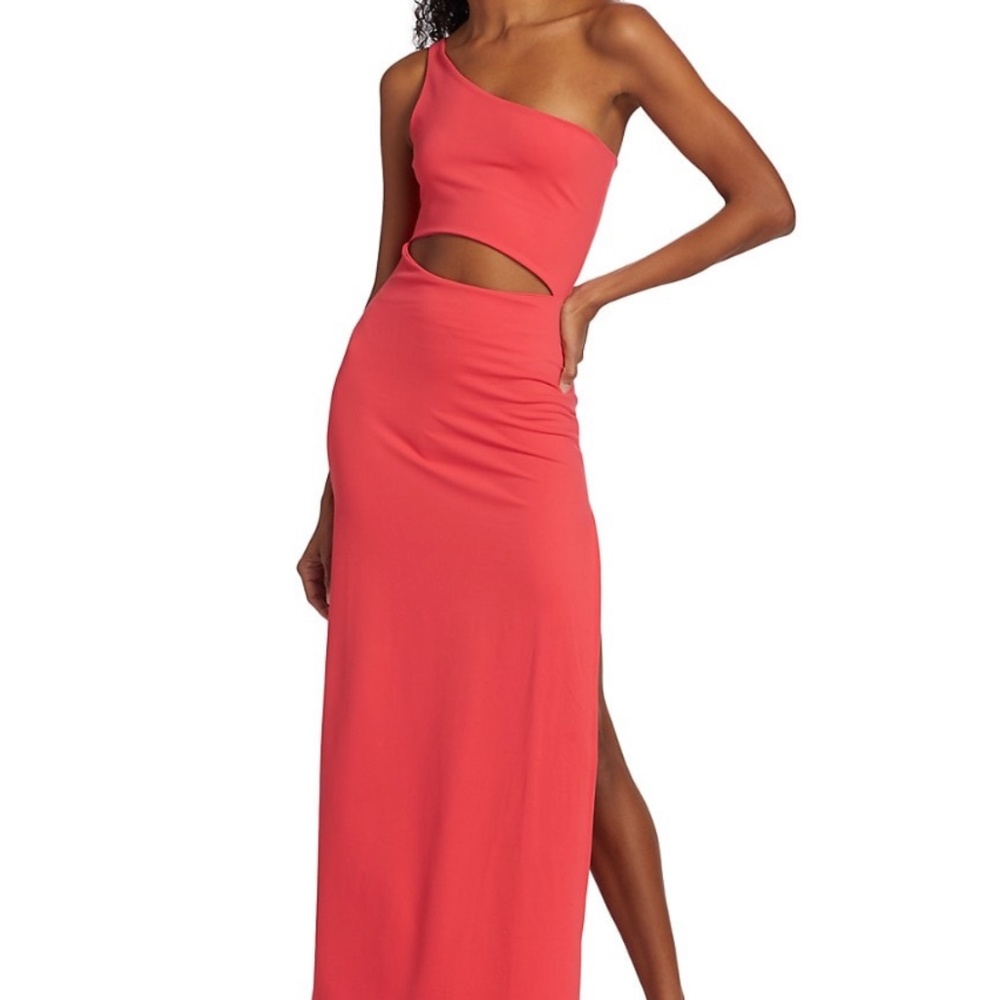 Susana Mónaco one shoulder ,cut high ,slit maxi dress new with tags